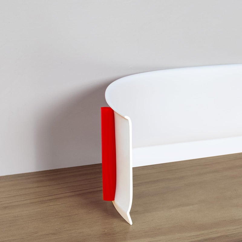 Muzata 4 Inch x 20 Feet Flexible Baseboard Trim Peel and Stick Baseboard Molding White Rubber Vinyl Molding Self-Adhesive Floor Trim SB03 - Image 1